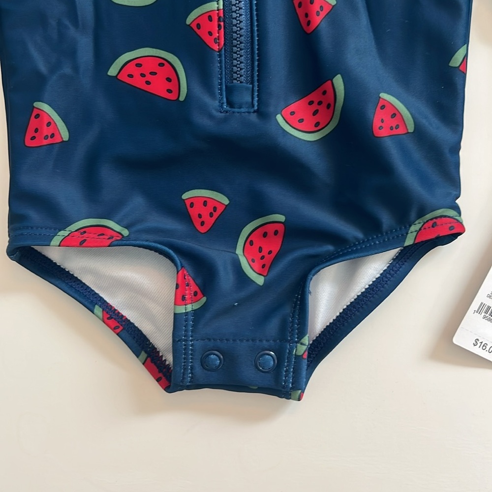 NWT 3M Girls Bathing Suit Rash Guard - Picture 2 of 5